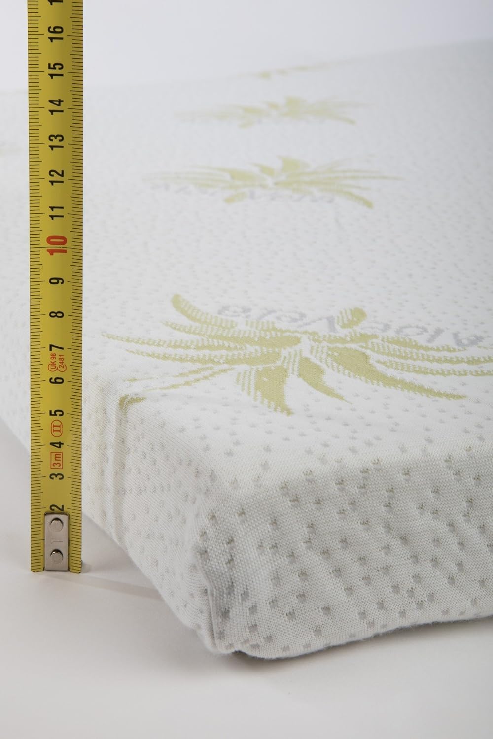 Seasons - Topper Viscoelástico 105 x 190 cm, Altura 6 cm - Topper Colchón Transpirable y Antideslizante - Funda Aloe Vera - Fabricado en España