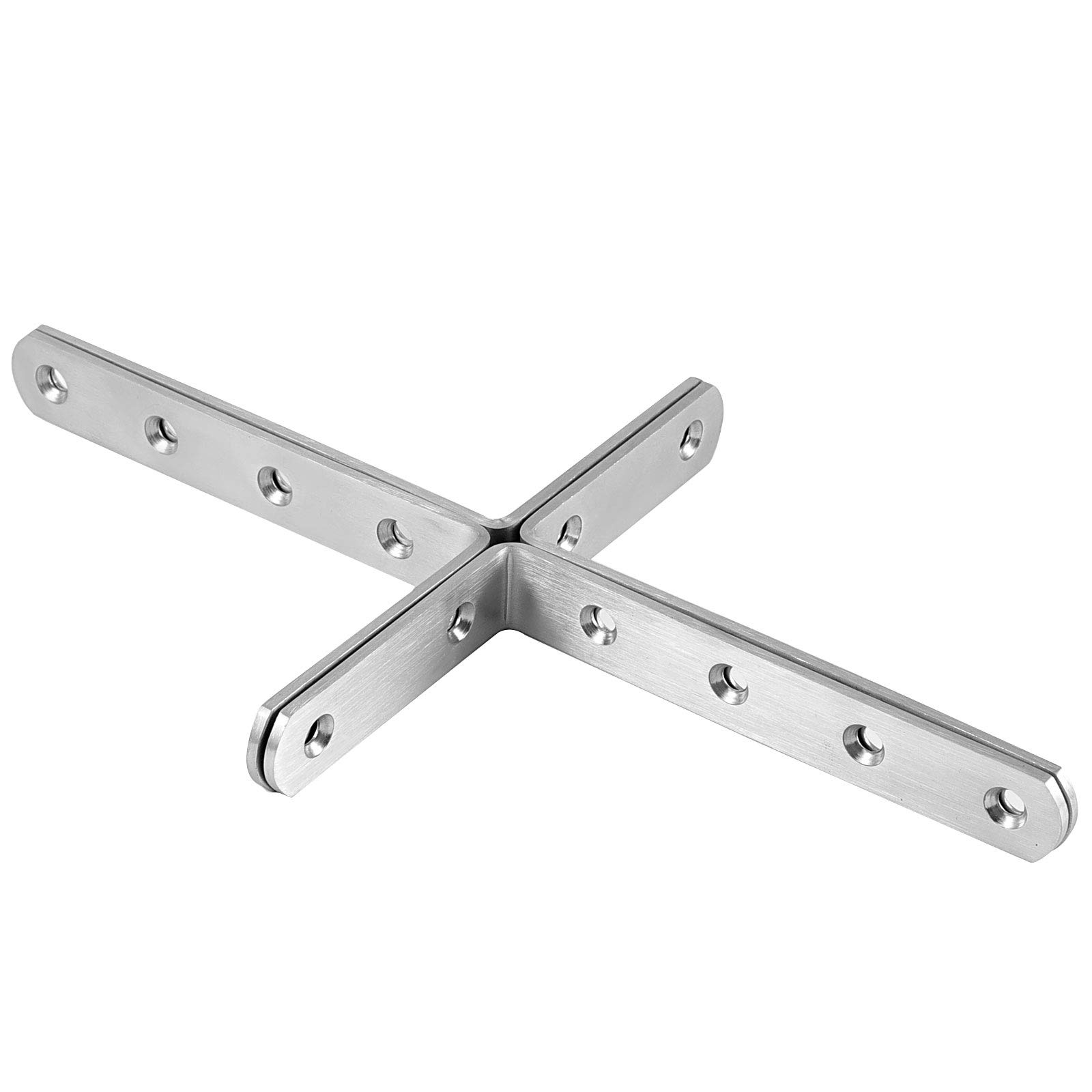ZOENHOU 20 Stück 12,7 x 7,6 cm robuste L-förmige Klammern, max. Belastung 15,9 kg, verdickte Edelstahl-Eckstreben, rechtwinklige Eckstreben, Regal für Möbel, Schränke, Regale