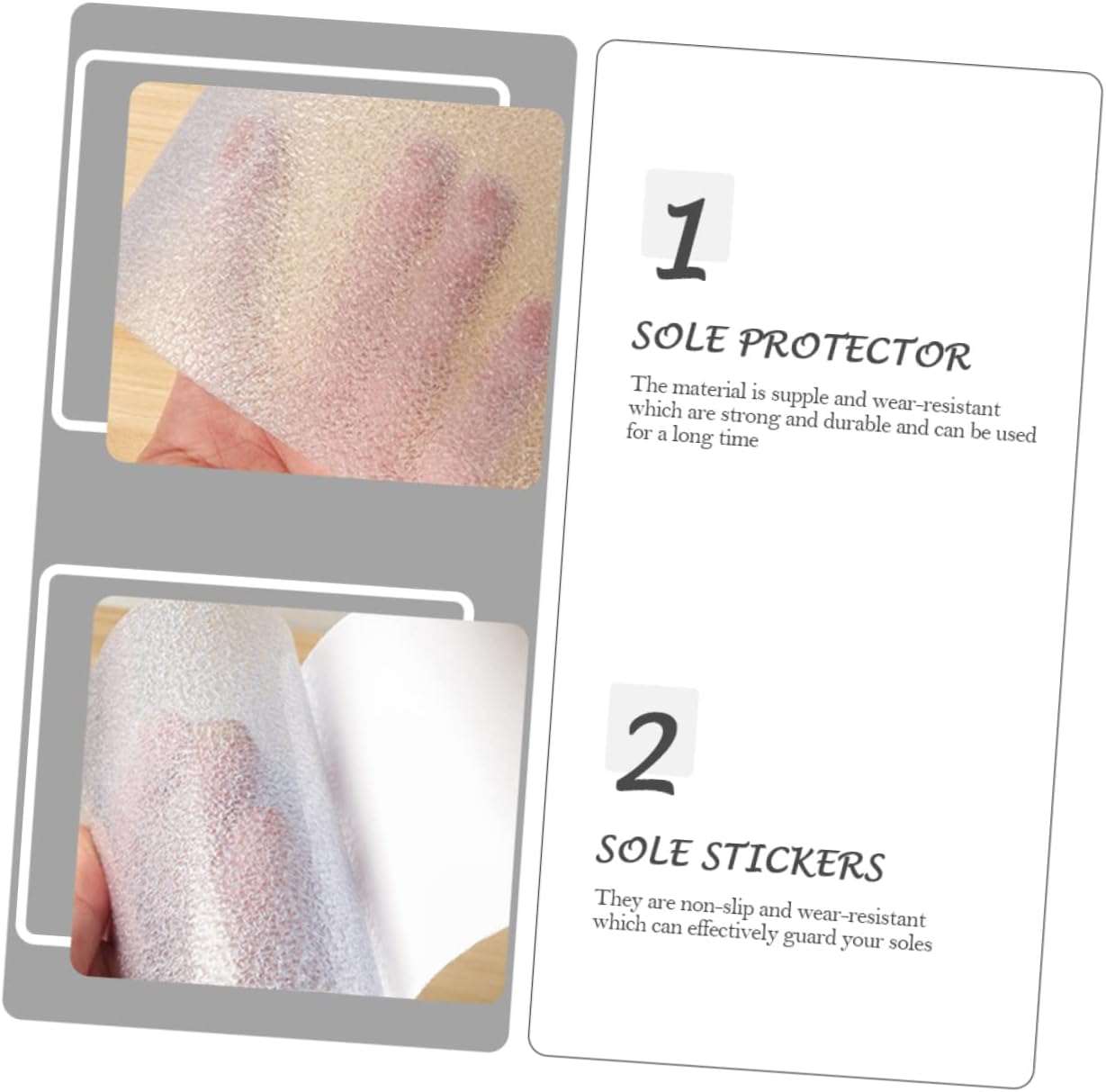 Ipetboom 10rolls High Heel Non-Skid and Wear-Resistant Removable Sole Patches for Shoes