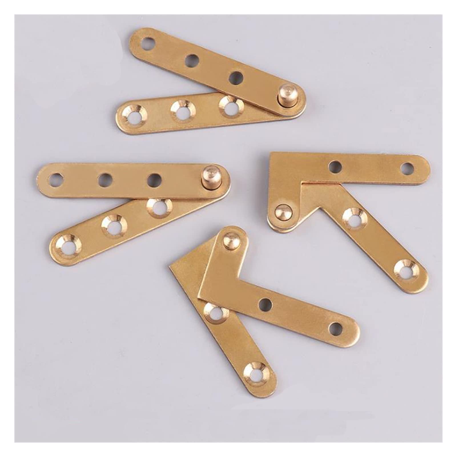 Hinges 1Pcs Copper Hinge Up and Down Hinge for Wooden Door Hinge, Invisible Chicken Hinge, One-Word Hinge, Grinding Hinge, Top Hing (Color : A- with Screws)