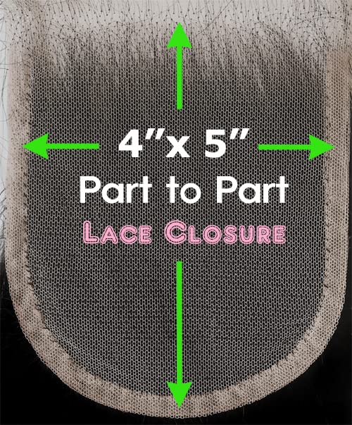 Miniatura 5 de Joe Green 4 x 4 + 1 pulgada HD transparente cierre con cabello humano 100% virgen Remy, cabello prearrancado color natural (14 pulgadas, permanente,