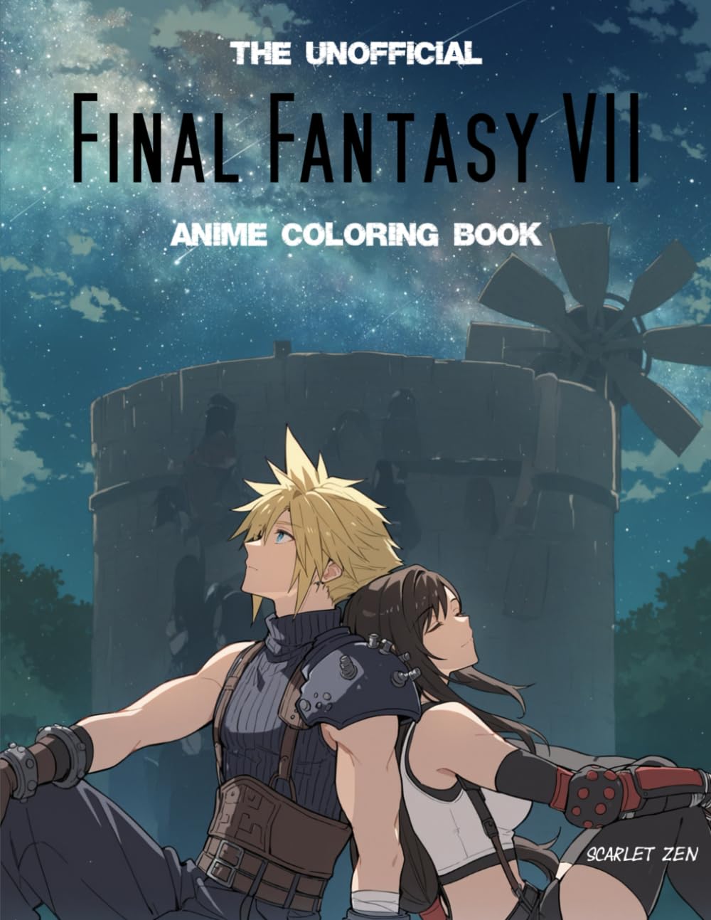 Final Fantasy VII Anime Coloring Book: The Unofficial Fanart Compilation for Teens and Adults (50 Pages To Color)