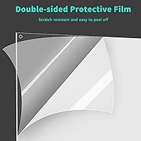 Vista 6 de Oncpcare Paquete de 12 forros de plástico para mascotas de 14 x 6 pulgadas para jaula de conejo, protector de orina transparente, forro lateral