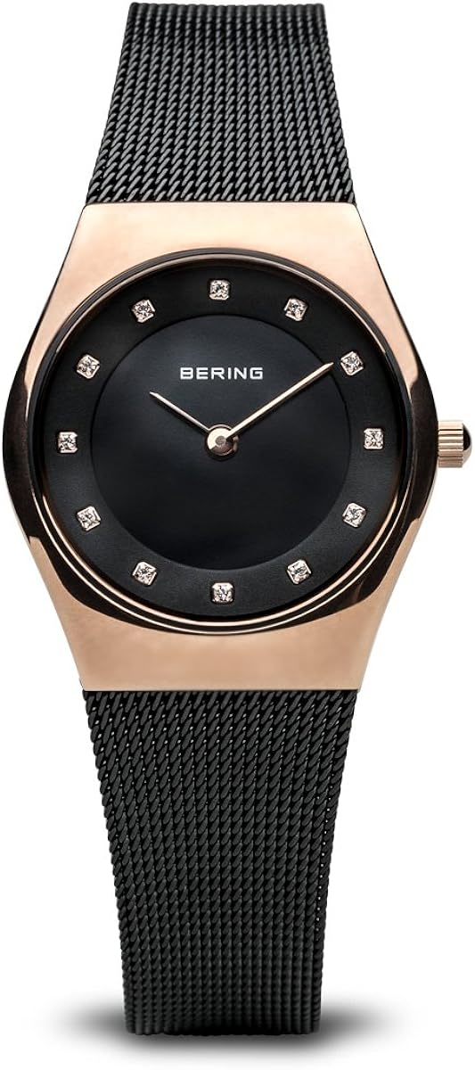 BERING Donna Analogico Quarzo Classic Orologio con Cinturino in Acciaio inossidabile Cinturino e Vetro zaffiro BERING Donna Analogico Quarzo Classic Orologio con Cinturino in Acciaio inossidabile Cinturino e Vetro zaffiro