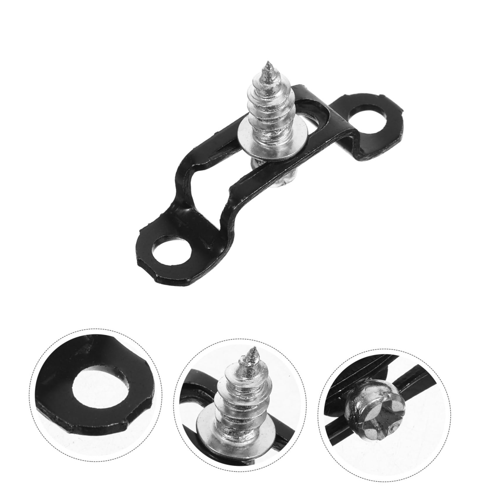 Hohopeti Rigid Pipe Strap Clamp Kit 20pcs u Bracket Clamps Tube Tension Clips for Furniture Assembly