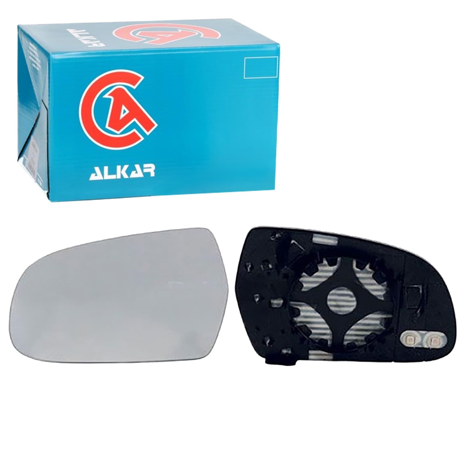 Mirror insert glass Right Heatable 6432785 ALKAR for AUDI A3 A3 Sportback A5
