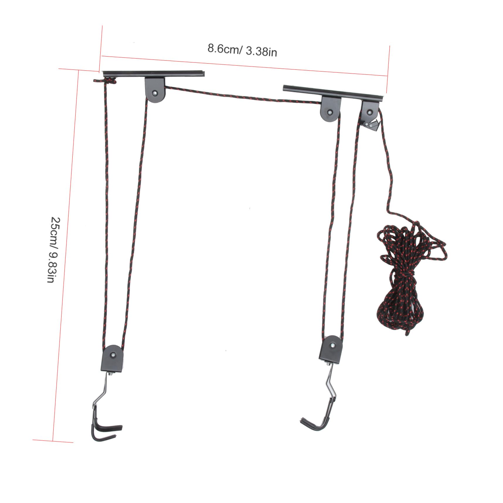 Soporte de Pared para Bicicleta de Interior, Gancho Negro