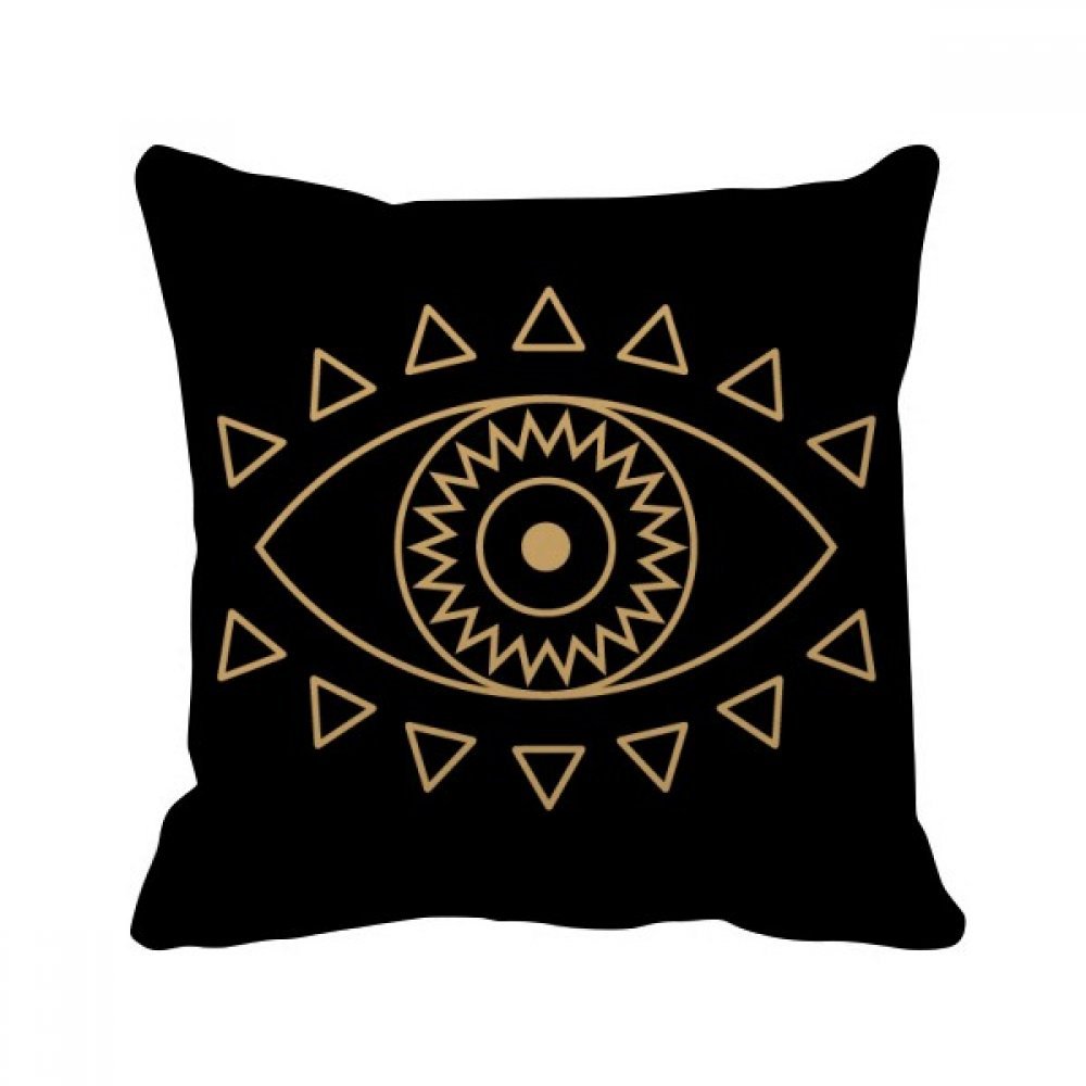 Coussin géométrique totem carré 40x40 cm multicolore pour décoration de canapé salon