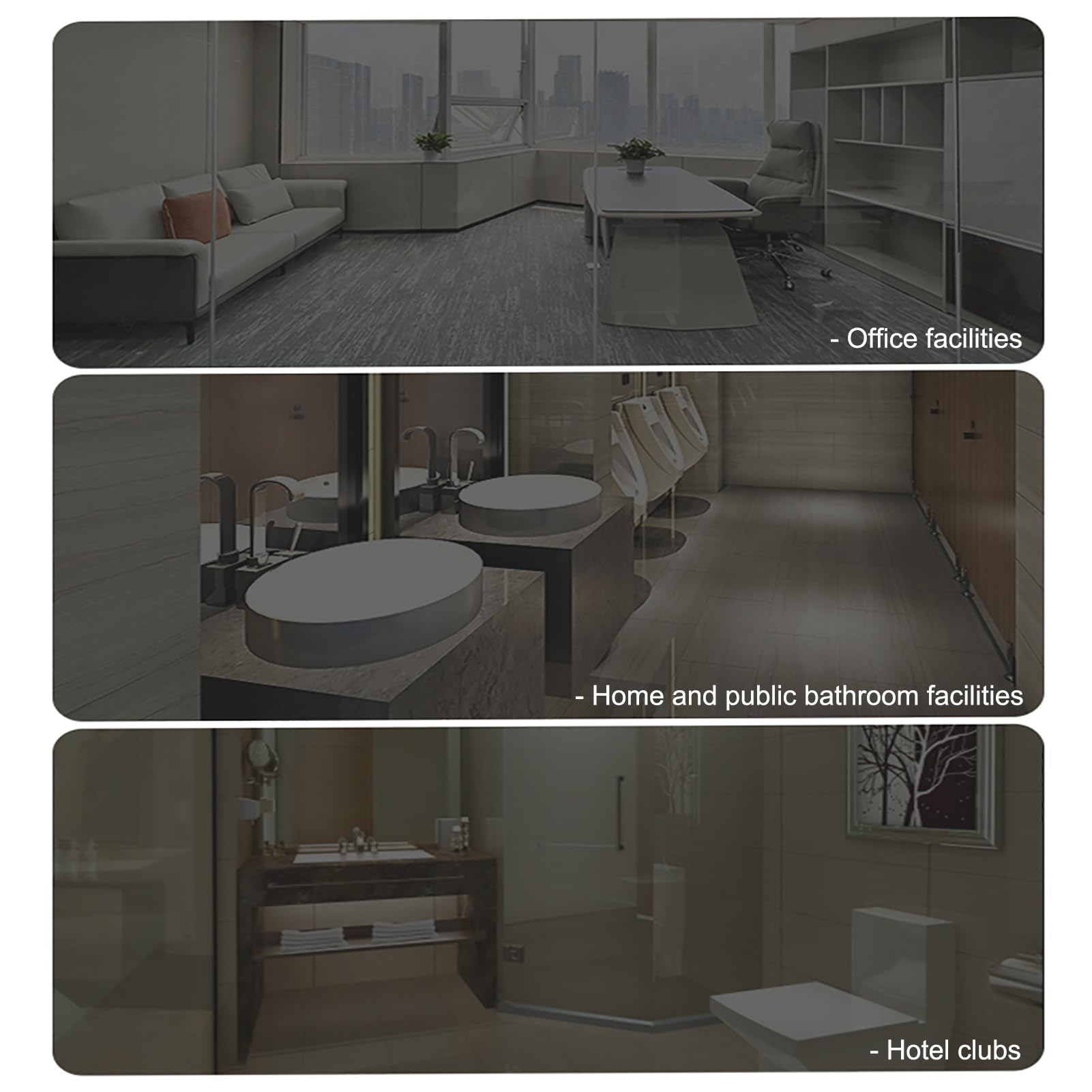 Urinarios de cerámica para Hombres, Urinario de Pared con Sensor Inteligente y Descarga, para Uso público, para Karaoke, Bares, baños y hoteles(White)