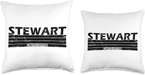 Miniatura 3 de Stewart Surname Limited Edition Retro Vintage Style Sunset Throw Pillow