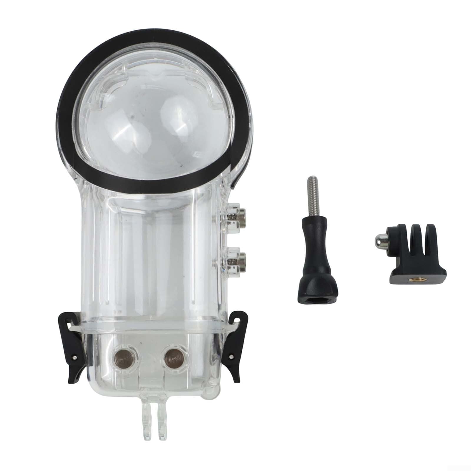 Carcasa de buceo impermeable de 50 m para Insta360 X5, incluye soporte esencial para un uso seguro bajo el agua