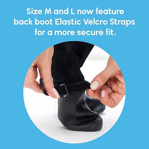 Miniatura 6 de Walkee Paws Leggings de lujo fáciles de poner para perro, vistos en Shark Tank, botas de nieve para perro para invierno, lluvia, humedad y nieve,