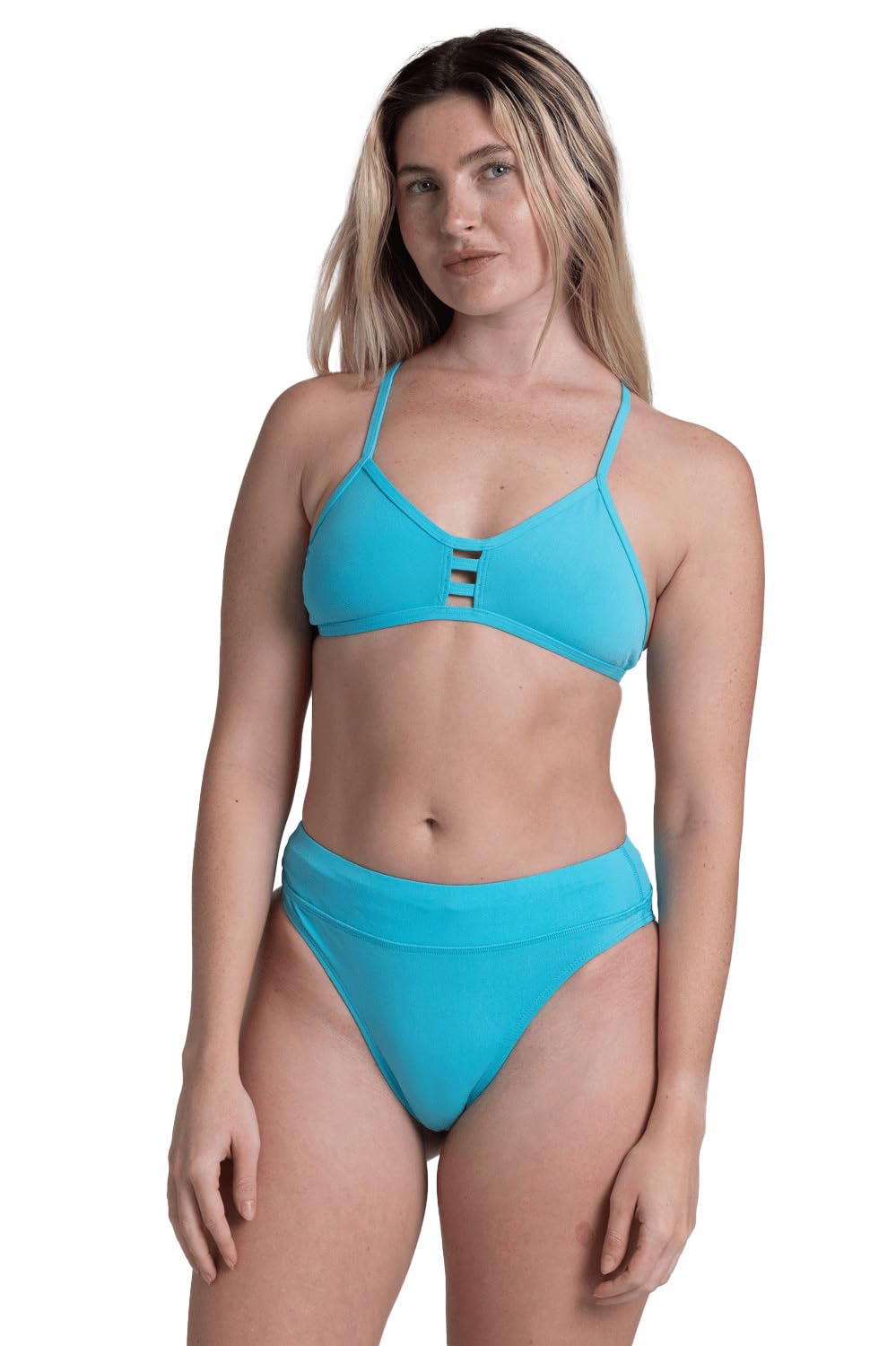 Zoe High-Waisted Bikini Bottom, Cheeky Women's Athletic Swimsuit Bottom, Sport Bathing Suit Bottom for Women-image-35