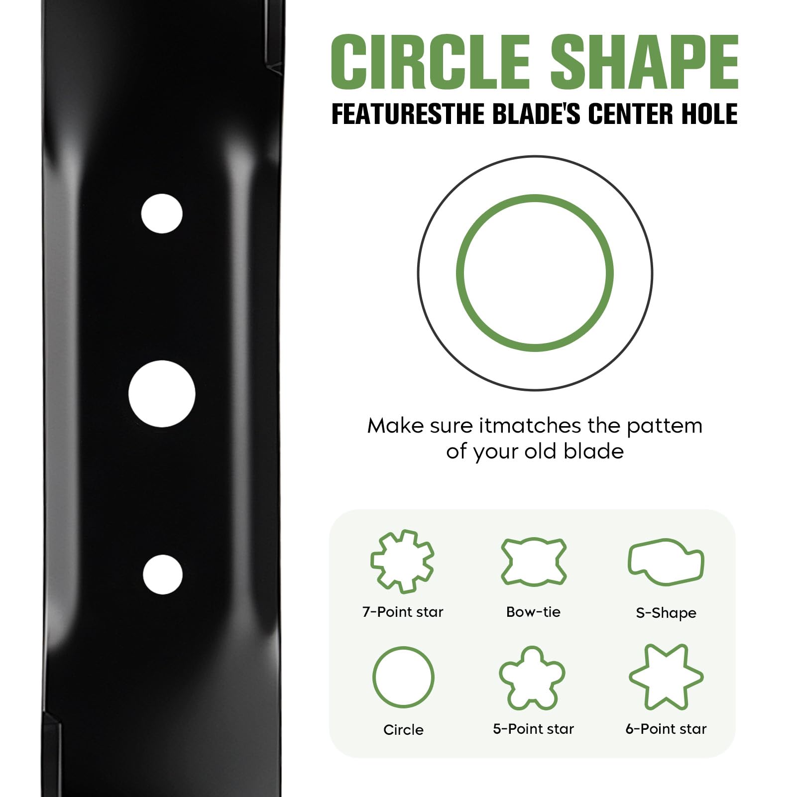 Paquete de 3 cuchillas de repuesto para cortacésped GX20250 GY20568