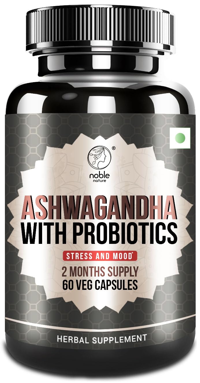 Ashwagandha with Probiotics 60 Veg Capsules 2 Months Supply