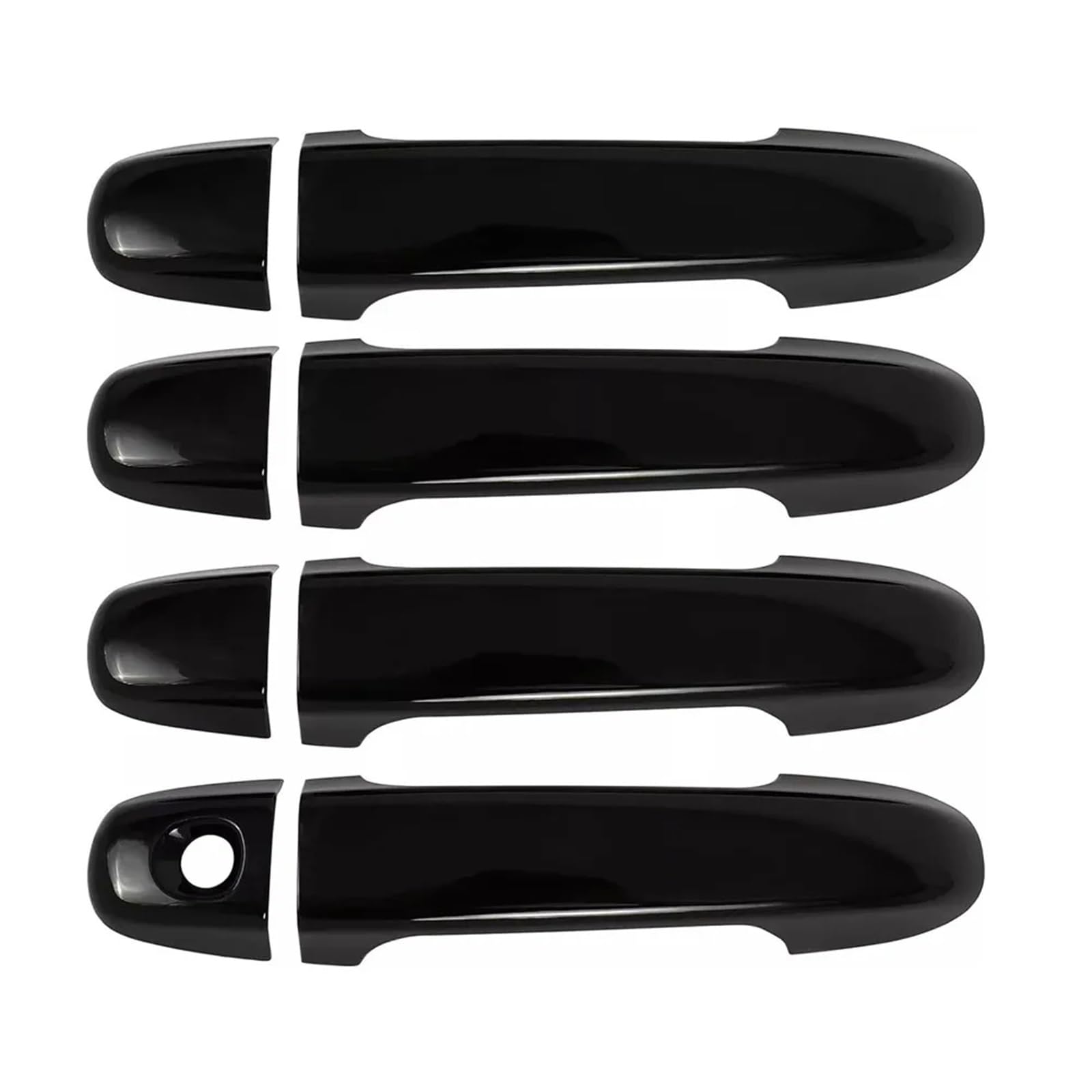 Rdwspli Gloss Black Exterior Handle Shell Compatible With Toyota For Camry 2012-2017 Abs Exterior Door Handle Cover Sticker Anti Scratch Moulding Trim Car Accessories