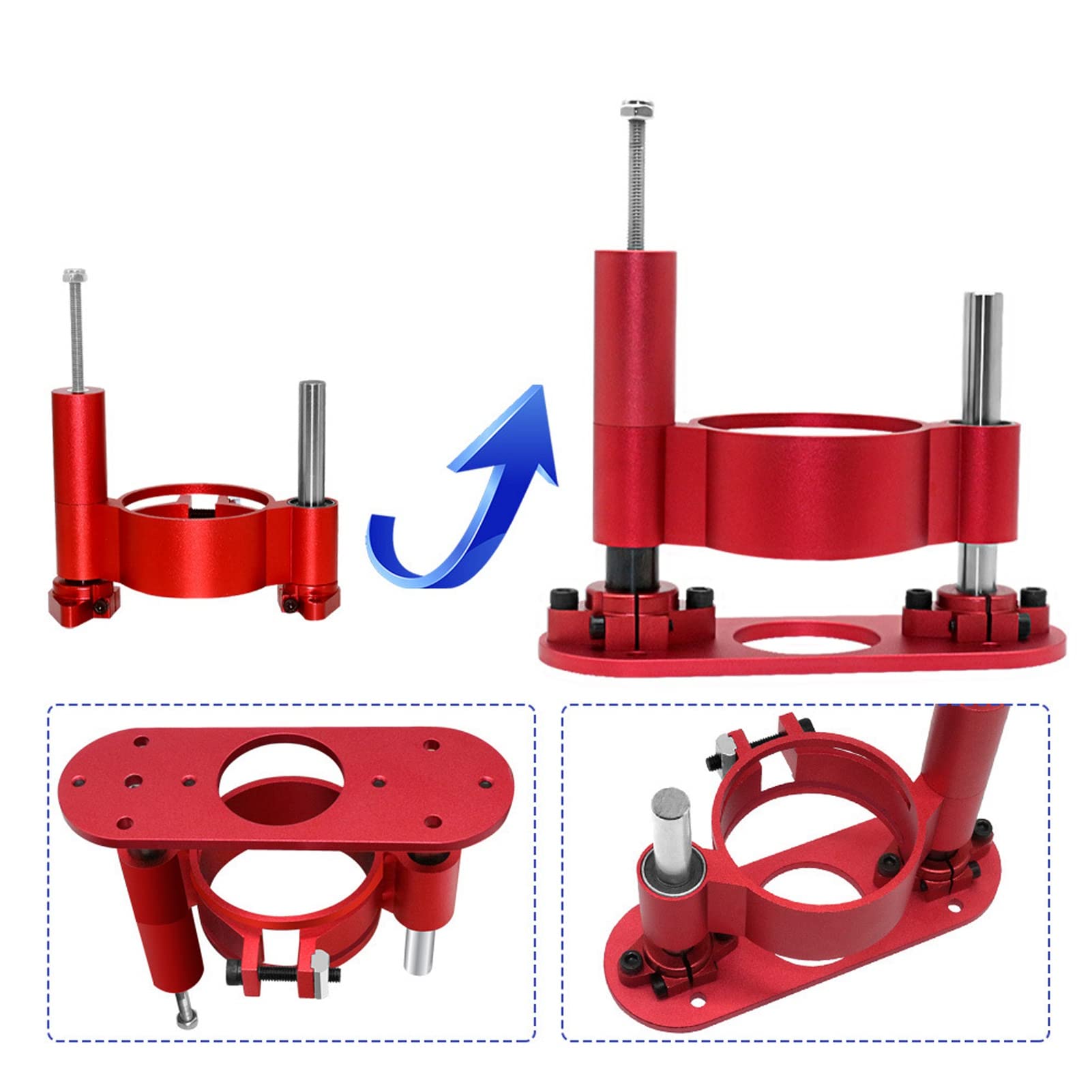 AMONIDA Kit Sollevatore per Fresatrice per Lavorazione del Legno con