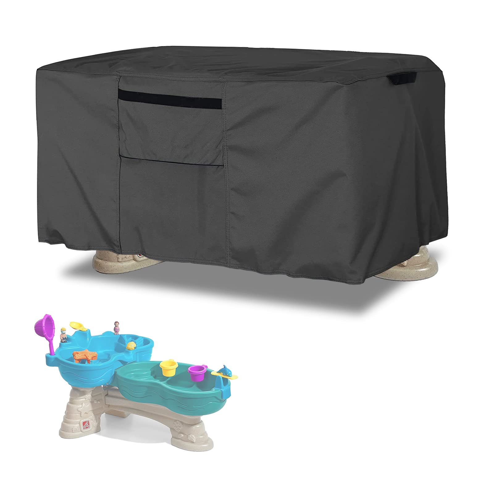 Kids Water Table Cover Fit Splash Seaway Water Table,Large Water Table cover Waterproof Dust Proof Anti-UV Outdoor Toys Cover