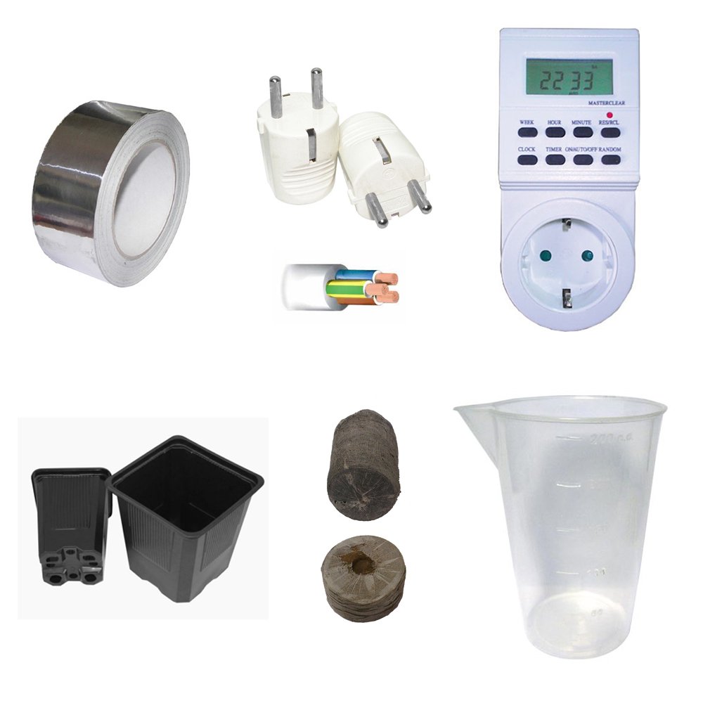 Kit de Cultivo Interior 600W SHP Cooltube Protube - Armario 120x120x200 - Balastro Agrolite 2