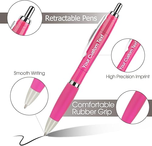 Miniatura 3 de Bolígrafos personalizados, bolígrafos con nombre impreso personalizado con tinta negra, impresos con logotipo o mensaje, grandes ideas de regalo,