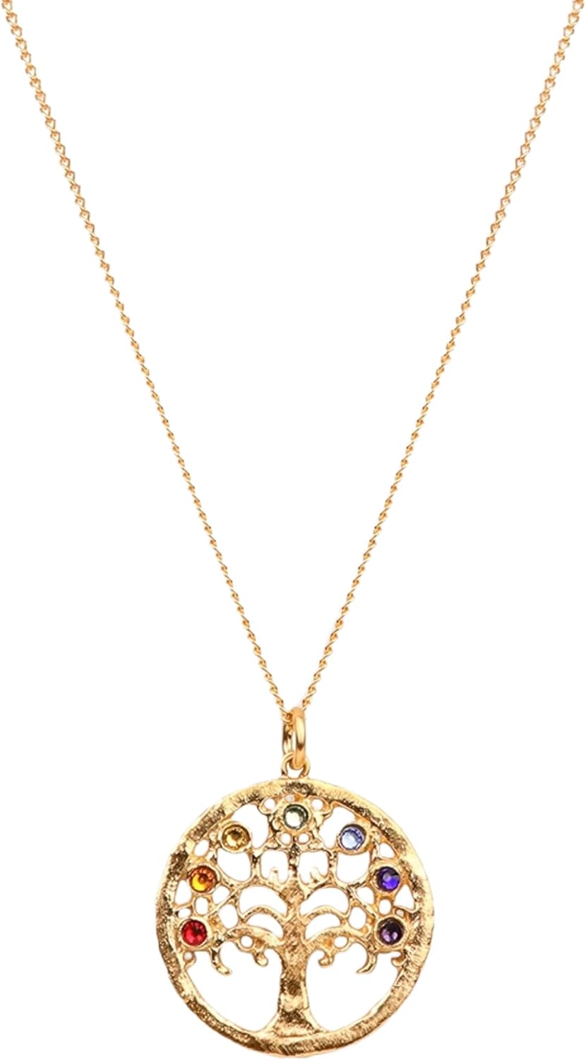 KARMA AND LUCK – 18K Gold Plated Tree of Life Necklace | Sacred Growth & Mindful Alignment | 18"-20" Adjustable Spiritual Jewelry | Handmade in Bali