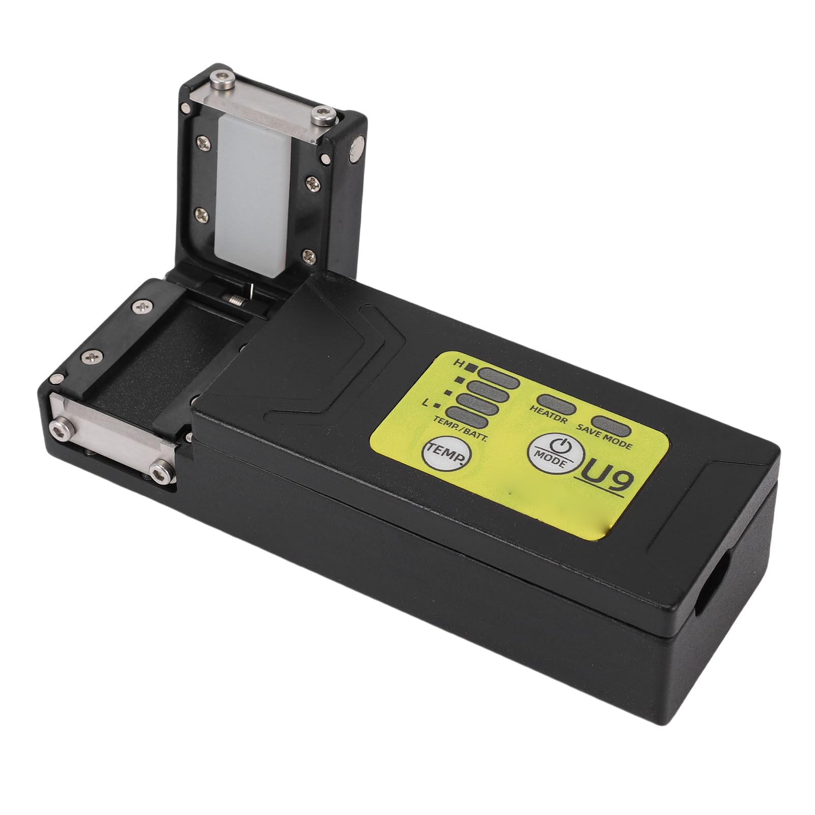 ASHATA Pelacables Térmicos de Fibra de Cinta Control de Cuchilla Mejorado para 1-12 Aplicaciones de Fibra No Visible - Incluye Componentes Ajustables y Batería de 2500 MAh