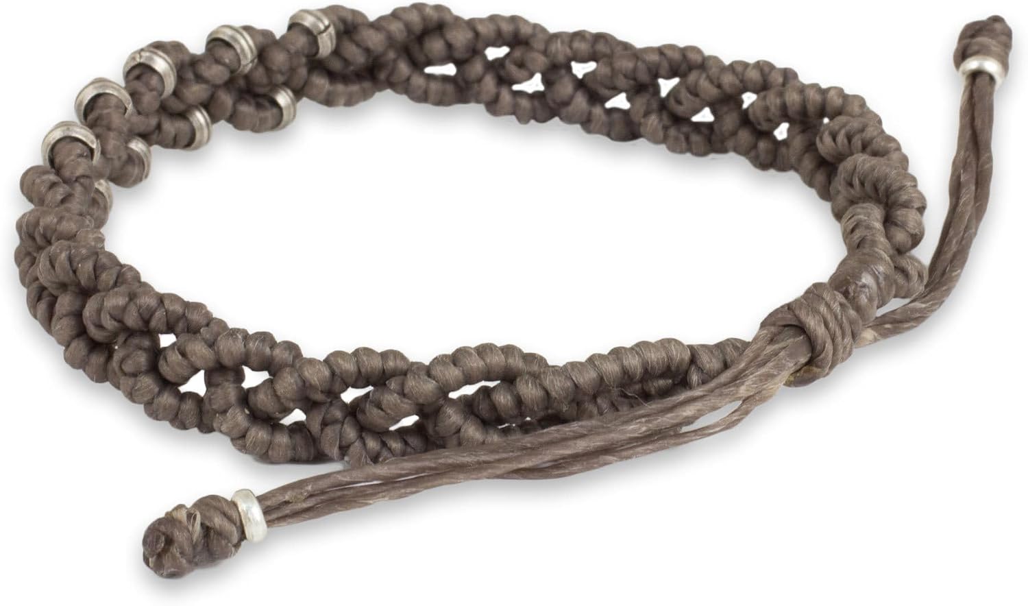 NOVICA Artisan Handmade Brass Calcite Anklet Elephant with Blue Jingling Bells Gold Tone Turquoise Beaded Thailand Scuba Animal Themed [9.75 in min L x 10.5 in max L x 1 in W] ' Elephant Parade'