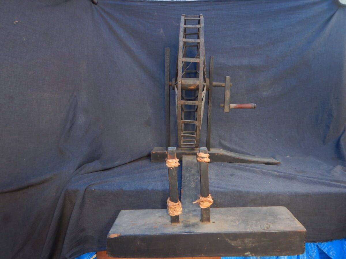 Amazon | 時代物糸巻き機糸車木製糸巻機紡ぎ機古民家古民具