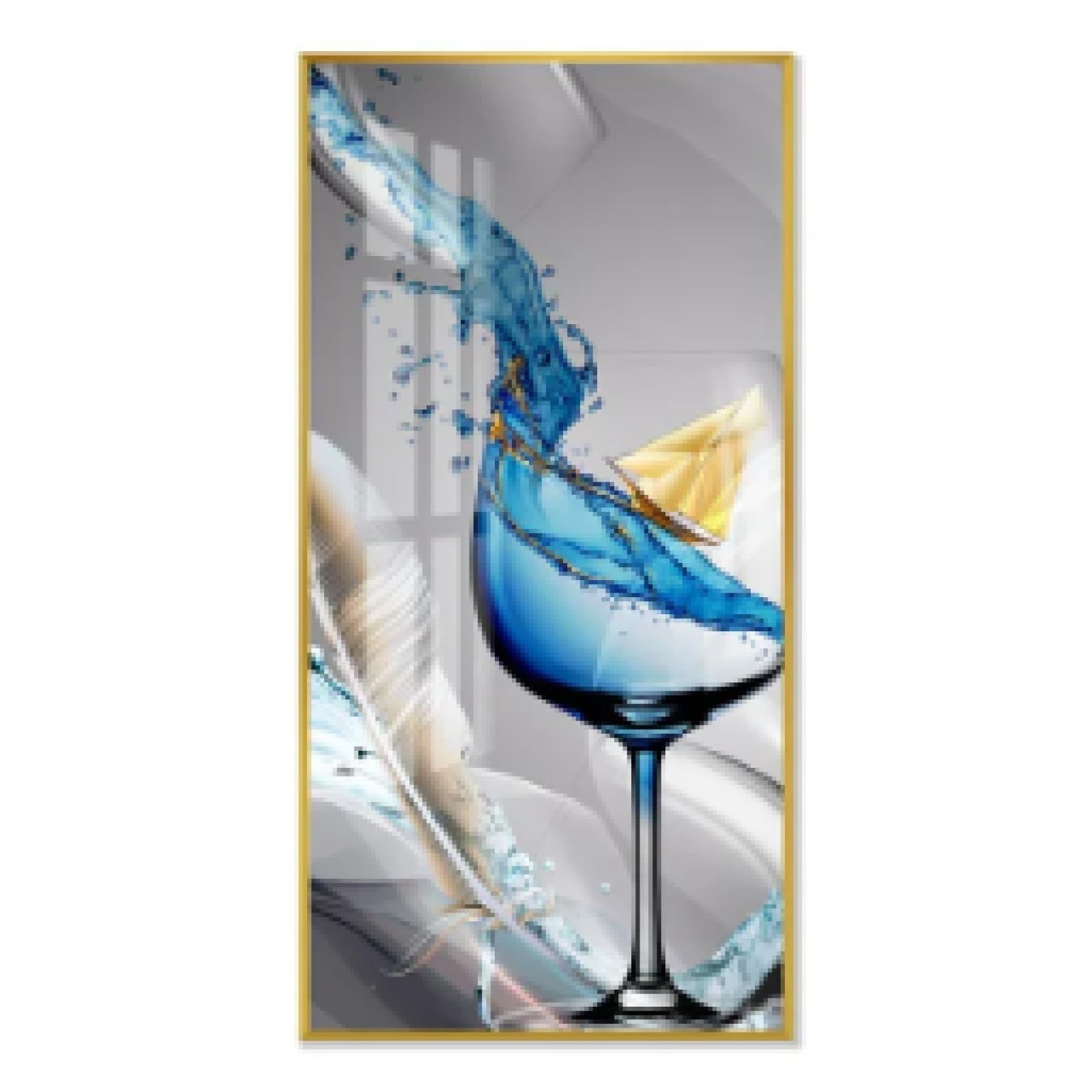 Affiche vin rouge abstraite 20x40 cm : offrez une déco de bar