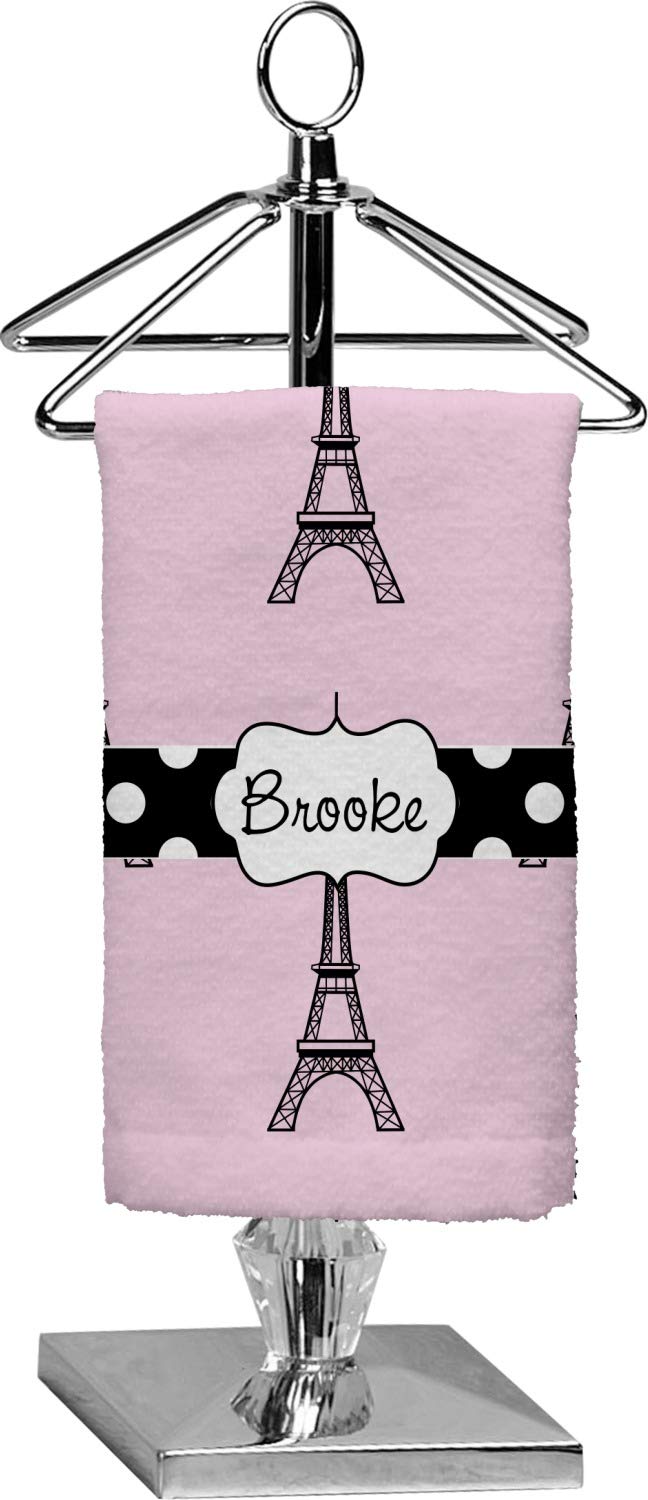 RNK Shops Personalized Eiffel Tower Finger Tip Towel - Full Print