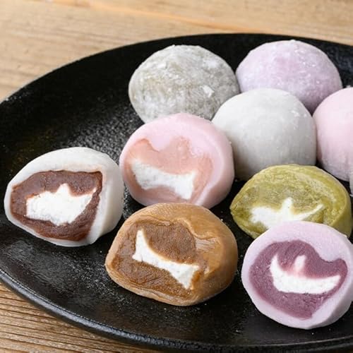 株式会社津曲食品 [訳あり]くり〜む大福 計10個(5種・各2個) スイーツ 大福 団子[津曲食品]
