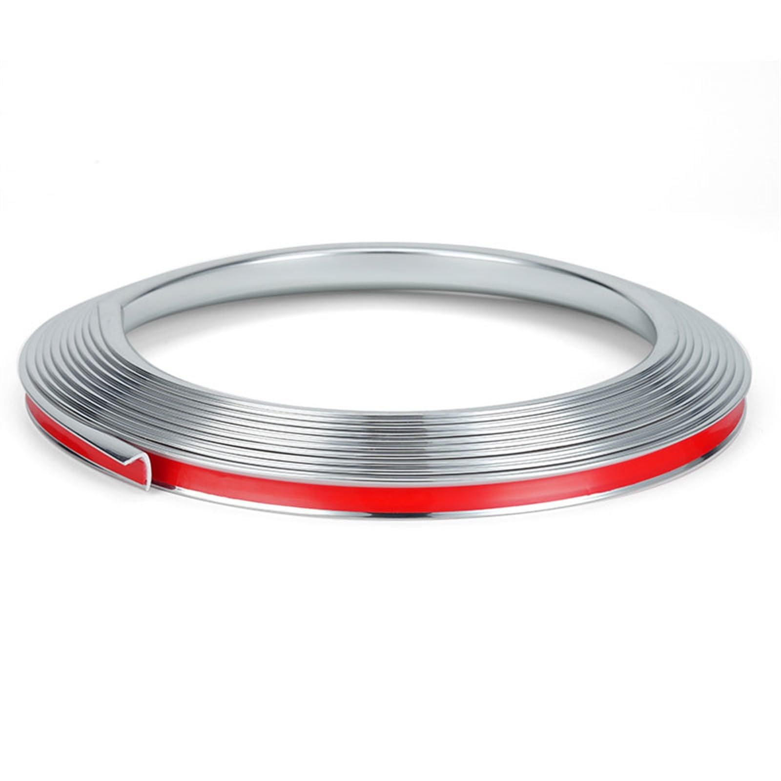 Peel and Stick molding, 6m Mirror Self-Adhesive Metal Wall Edging Strip Flexible Corner, L-Shape Outside Tile Moulding(Silver)