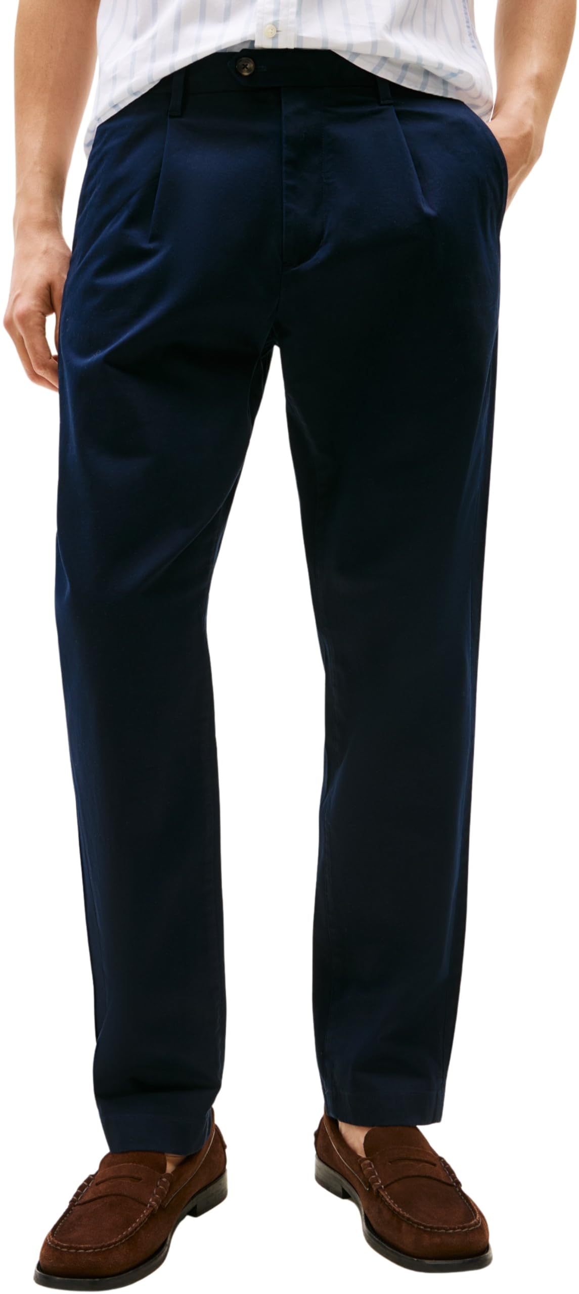 Tommy Hilfiger Herren Chino Harlem 1plt Chino Satin Mw0mw40661