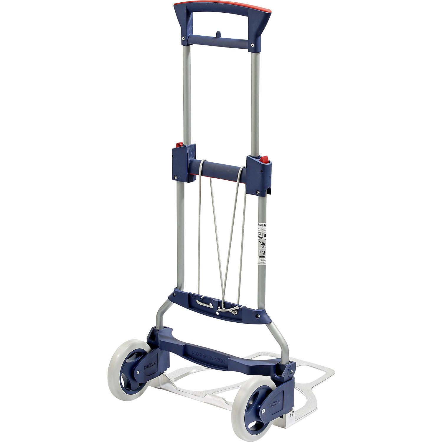 Certeo | Sackkarre | Aluminium | alusilber | Tragfähigkeit 125 kg | Klappbar, RuXXac®-cart BUSINESS XL, Tragfähigkeit 125 kg