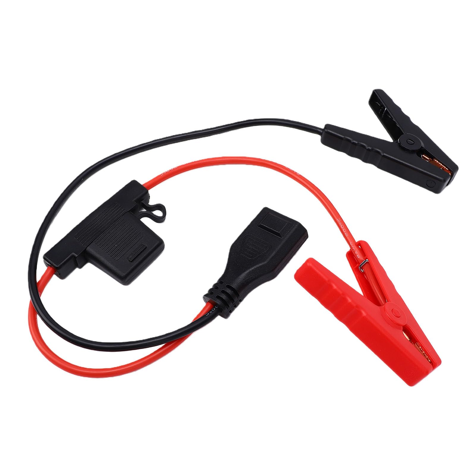 Akozon XT150-Batteriekabel, 8 AWG, 1,5 M, Zusätzlicher Batterieclip | 50 A Hochstrom, Reiner Kupferdraht, XT150-Buchse an Batterieklemme, Kraftwerkserweiterung, Solargenerator-Zubehör