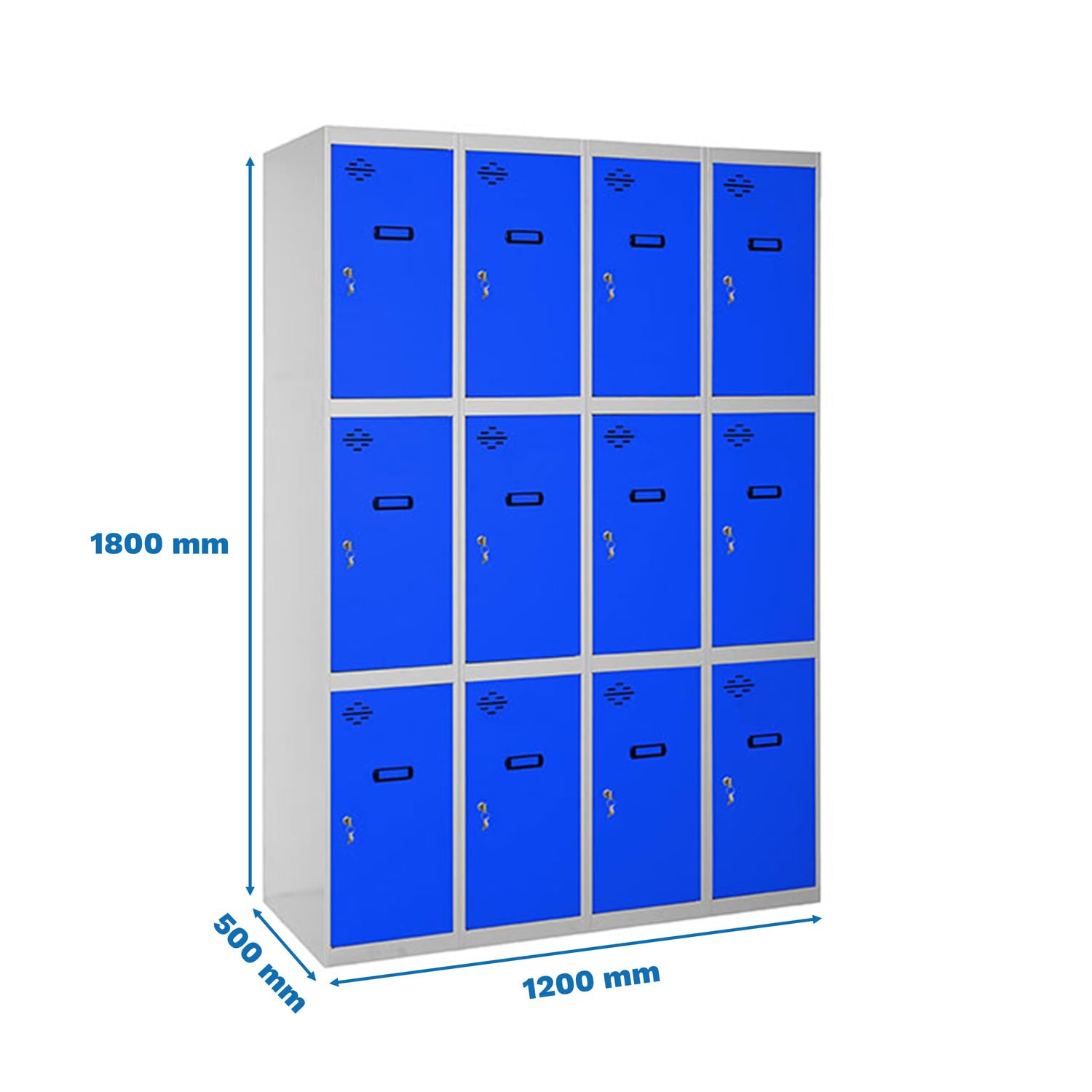 Simon Rack Taquilla Vestuario 3 Puertas 1800x1200x500 mm - Simonlocker