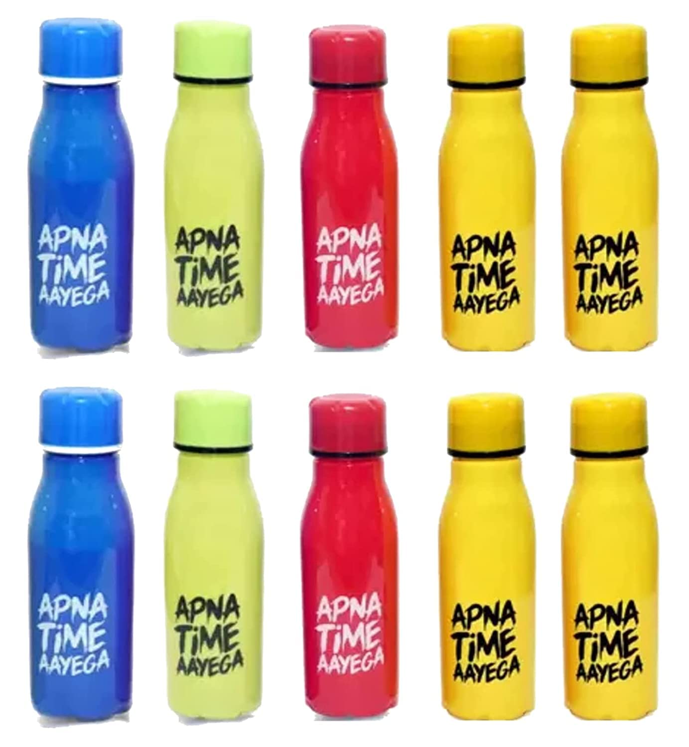 ShubhKraft Birthday Party Return Gift In Bulk For Kids/Apna Time Aayega Water Bottles For Kids Boys Girls (Pack of 10, Multicolor) (B0B31PLYQ5) Amazon Price History, Amazon Price Tracker