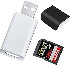 New SD Card Reader USB [1 Pack] SD Card Reader, Memory Card Reader, External Memory Card Readers, SD Card Adapter for Laptop Windows, SD USB Adapter OTG