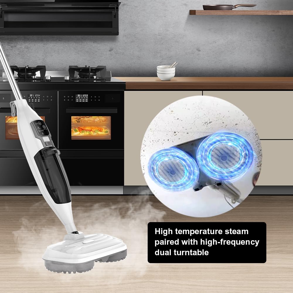 Torder Steam Mop, Floor Scrubber Steam Spin Mop for Hard Floors
