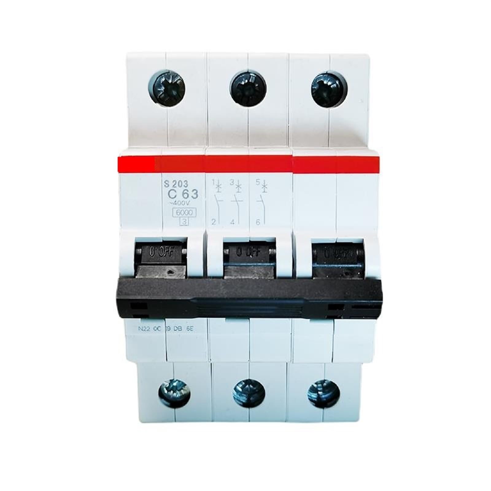 Disjoncteur miniature S200 S203 robuste type C 3P pour installation de confiance - 3