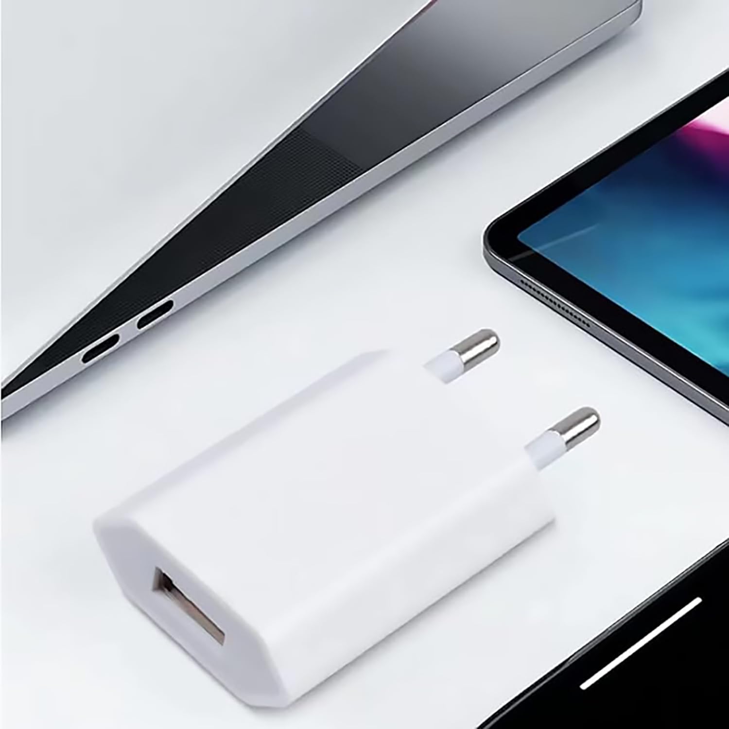 Caricatori USB Da Muro 5V/1A - Confezione Da 3, Compatibile Con IPhone, Smartphone, Tablet - 3