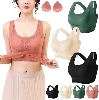 Somoth Lymphvity Detoxification and Shaping & Powerful Lifting Bra,Breathable Cool Liftup Air Bra,Bra for Older Women