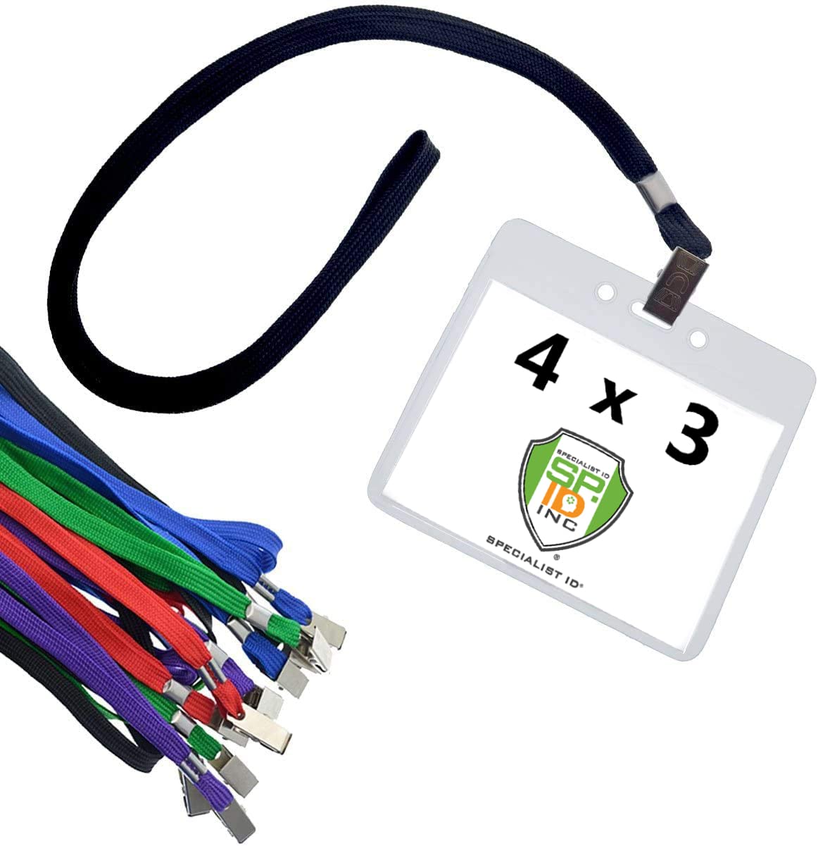 convention pass 10,2 x 7,6 cm nome distintivo titolari con cordini (10 pezzi) by Specialist ID Assorted Colors