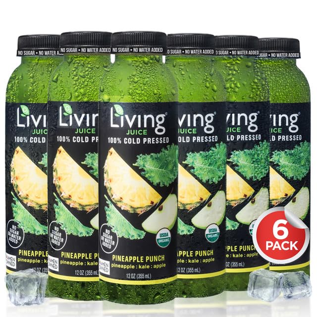 Amazon.com : O2 Living Juice Cold Pressed Drink - Pineapple Punch