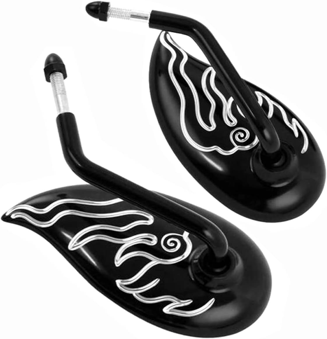 左右ミラー 為に8 ミリメートルオートバイリアビューサイドミラー