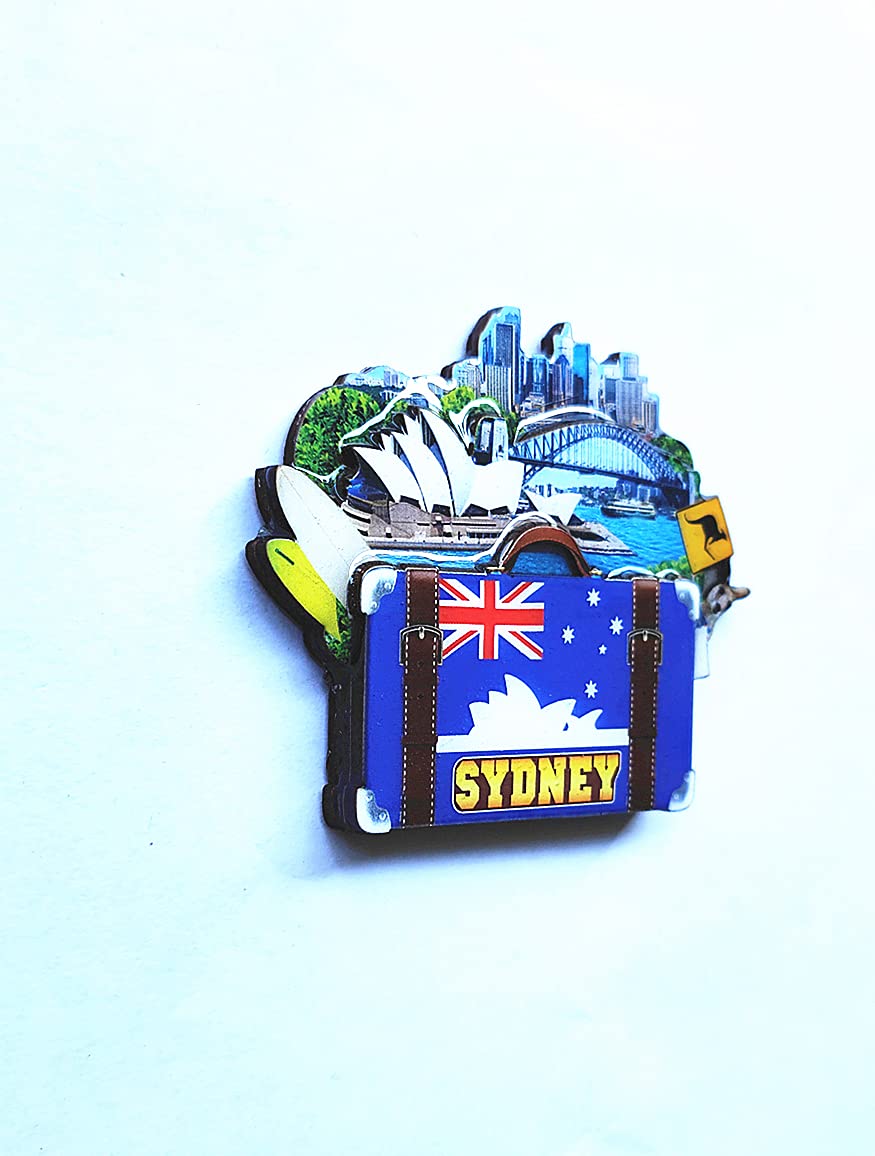Calamita da frigorifero 3D con bandiera dell'Australia, souvenir turistico, adesivo da viaggio, magnete per frigorifero australiano, decorazione per la casa e la cucina dalla Cina