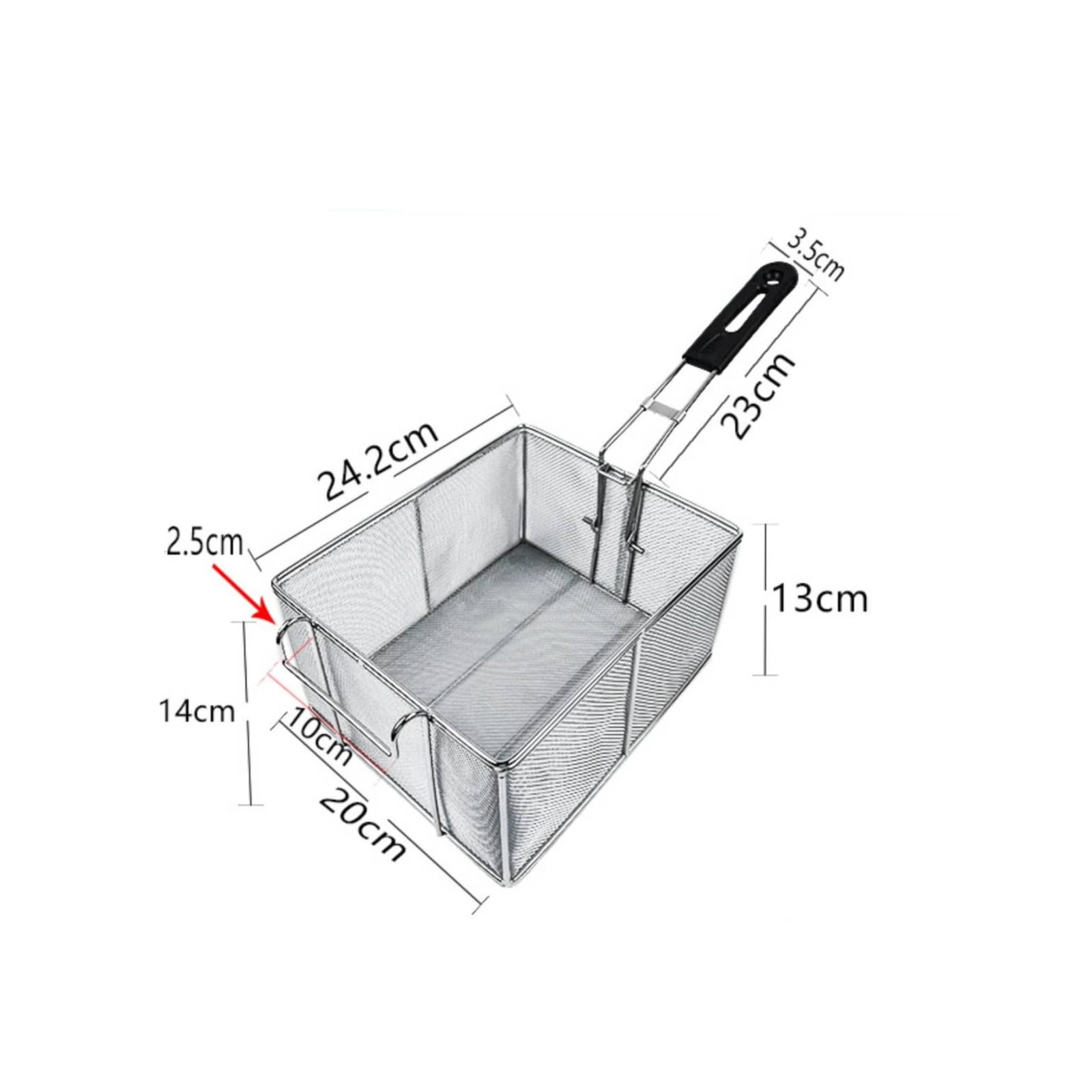 Cesta Freír Resistente a la Corrosión, 24 20 13 Cm, style to 1