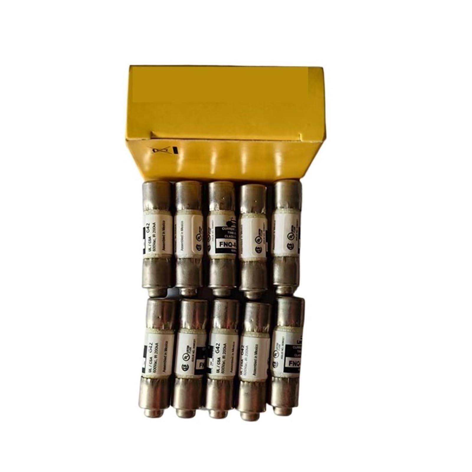 CXDFRSER 10pcs FNQ-R-1/2 FNQ-R-1 FNQ-R-2 FNQ-R-3 FNQ-R-4 FNQ-R-5 FNQ-R-8 FNQ-R-10 FNQ-R-12 FNQ-R-30 FNQ-R 0.5A~30A 600V 10 * 38MM Fuse(FNQ-R-5 5A)