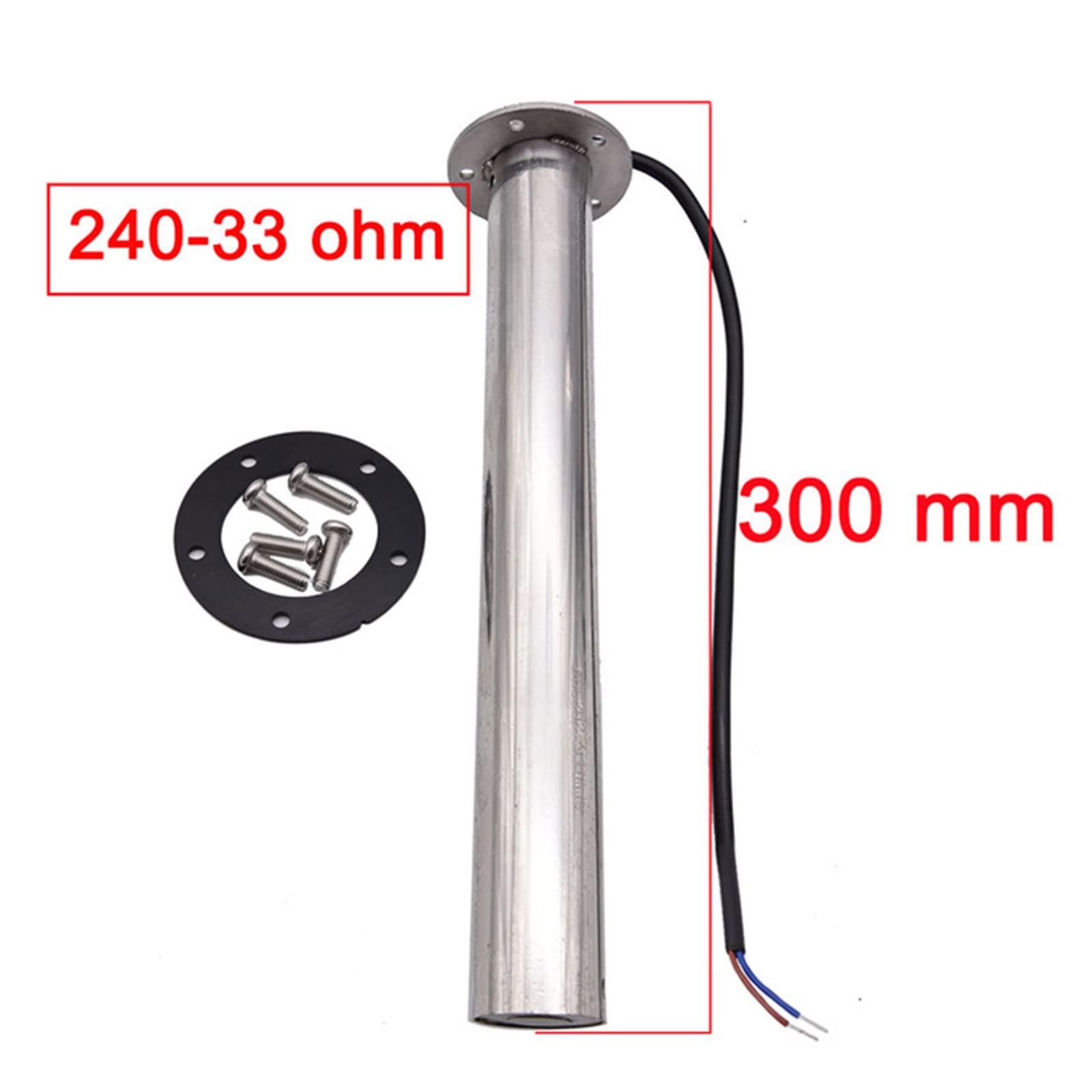 Sensore di livello del carburante, 500 mm, 450 mm, 400 mm, 300 mm, 150 mm, unità mittente per acque reflue, sensore di livello per acque reflue, per imbarcazioni marine, camper, serbatoi di