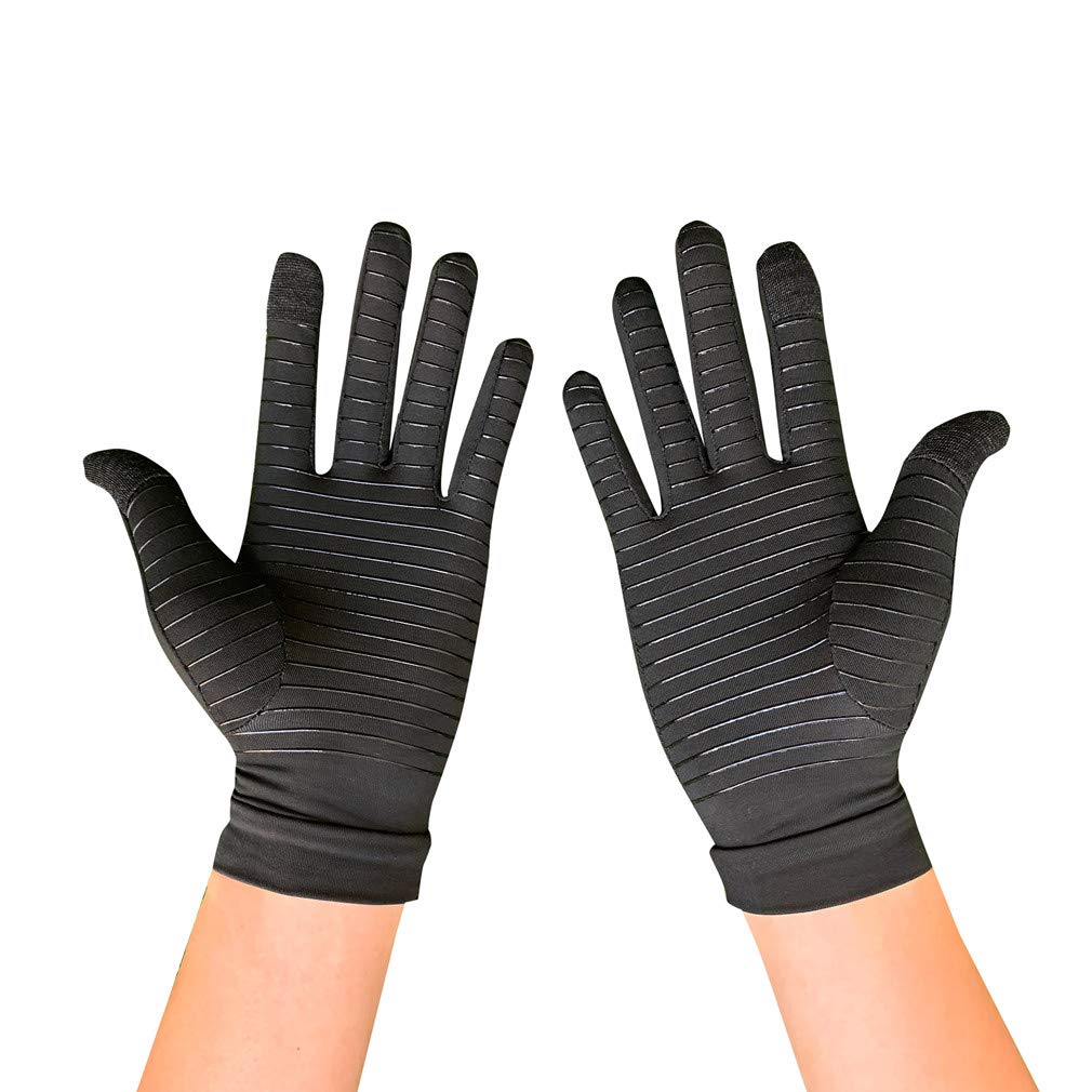 Copper Infused Compression Arthritis Gloves for Pain Relief